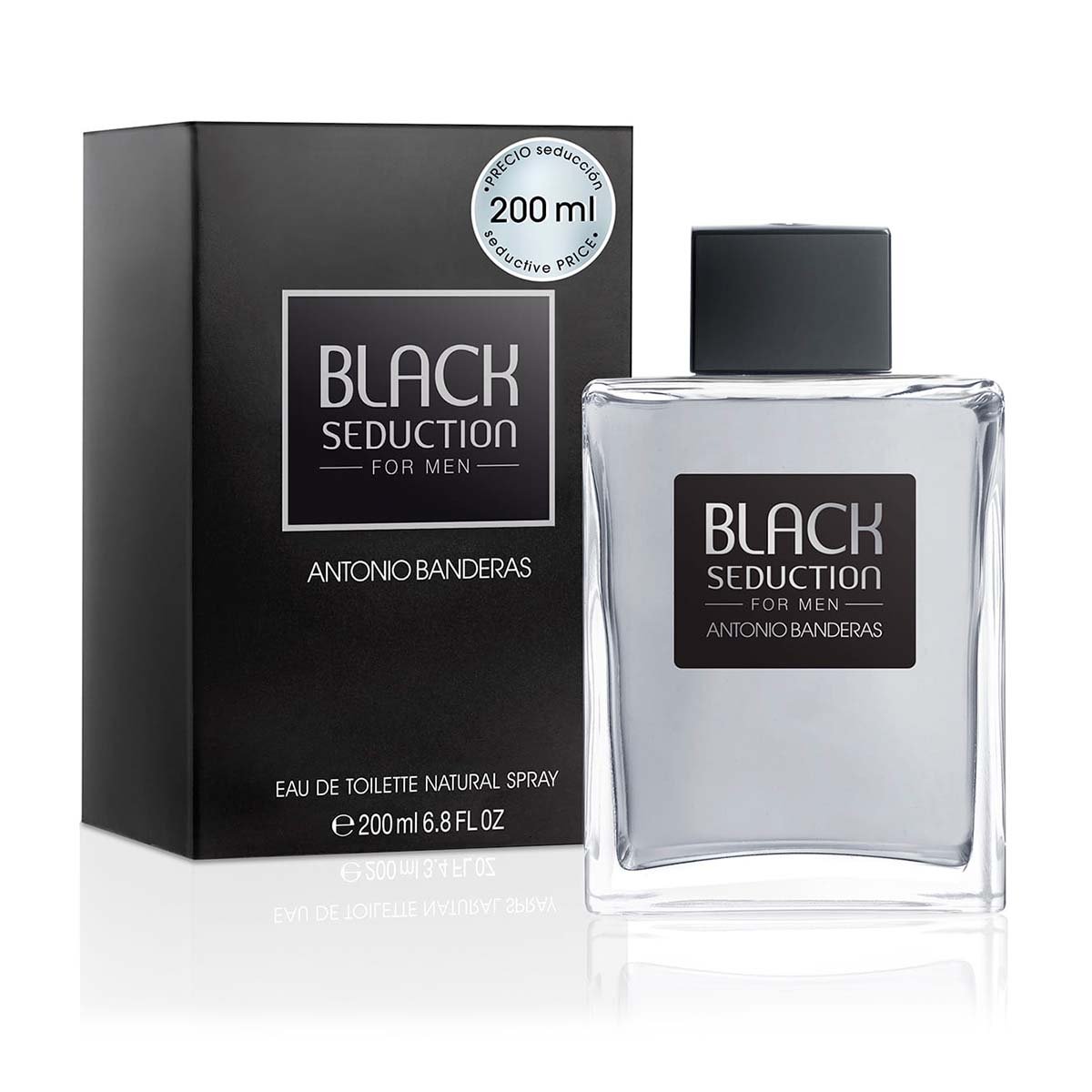 Fragancia para Caballero Antonio Banderas Black Seduction Edt 200 Ml