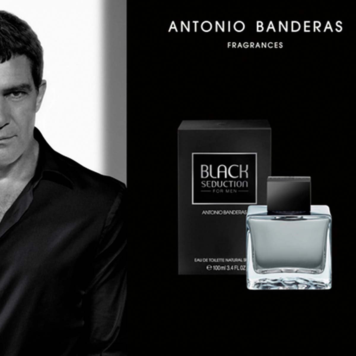 Fragancia para Caballero Antonio Banderas Black Seduction Edt 200 Ml