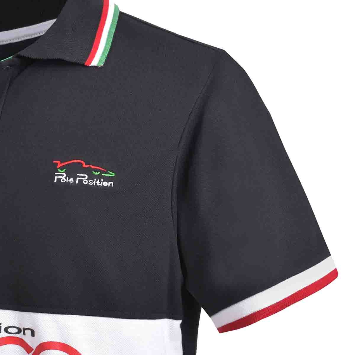 Playera Negra Pole Position para Caballero