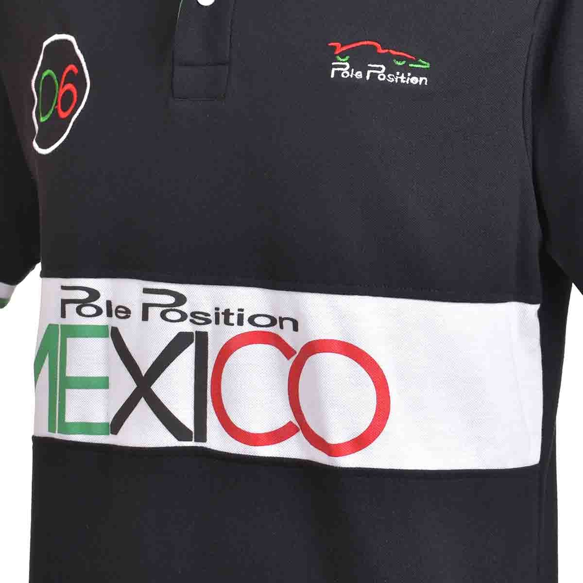 Playera Negra Pole Position para Caballero