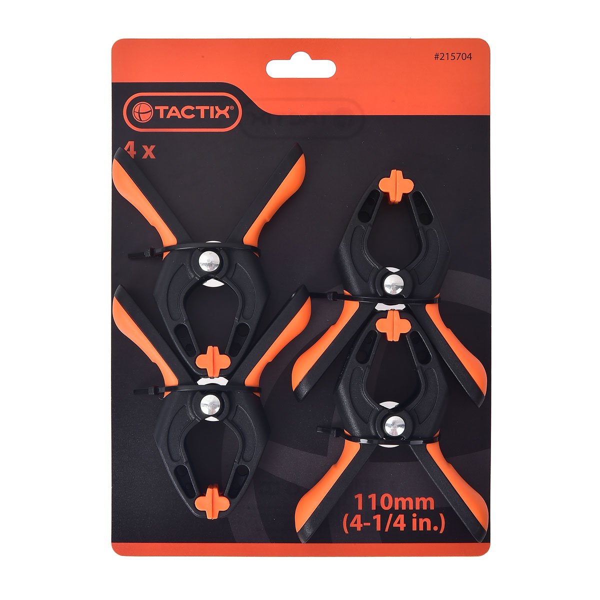 Pinza Sujetadora de Presión 4Pc 110Mm (4-1/4 In) Tactix