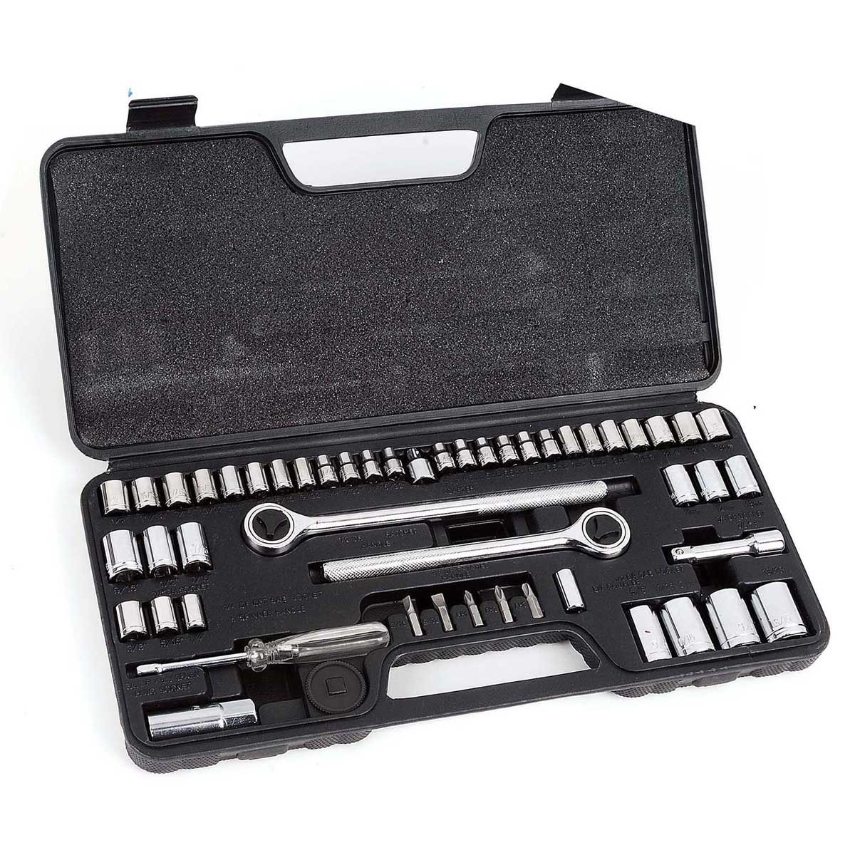 Set Autocle Herramientas 52Pz Dados - 1/4, 3/8 & 1/2 In Onsite