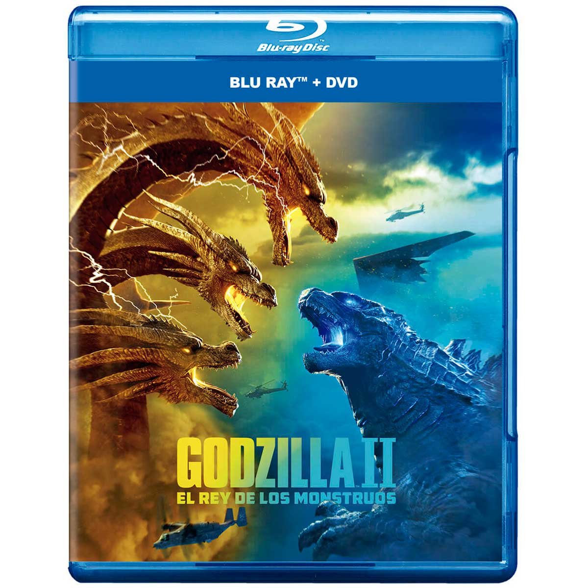 Blu Ray + Dvd Godzilla II el Rey de los Monstruos