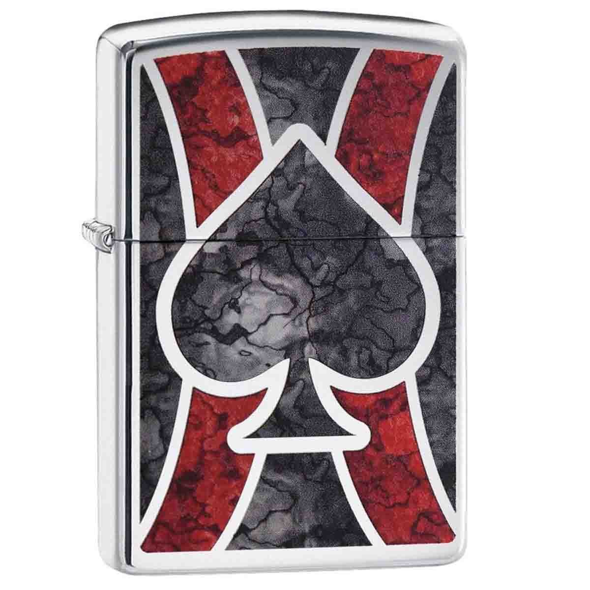 Encendedor Cromado con Diseño Zippo