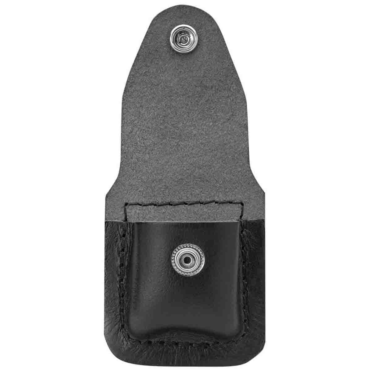 Funda para Encendedor de Piel Negra Zippo