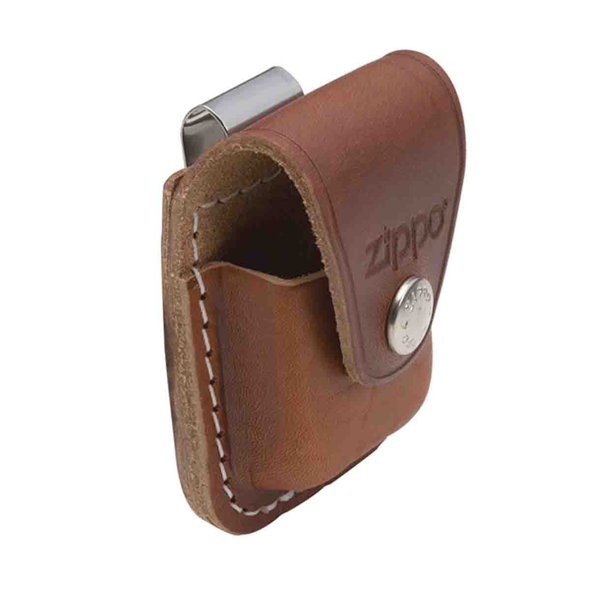 Funda para Encendedor de Piel Negra Zippo