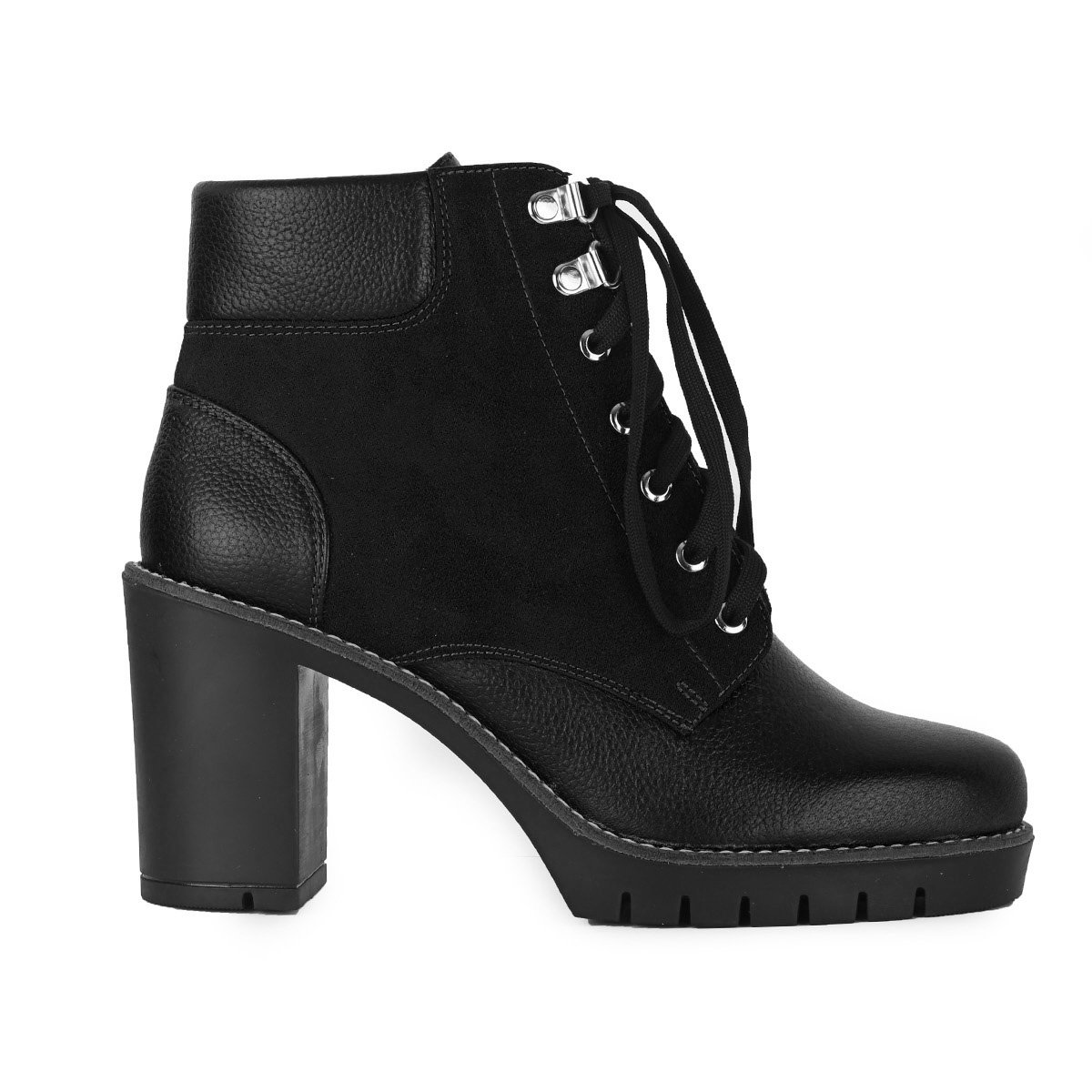 Botín Negro con Agujeta Diego Torreblanca para Dama