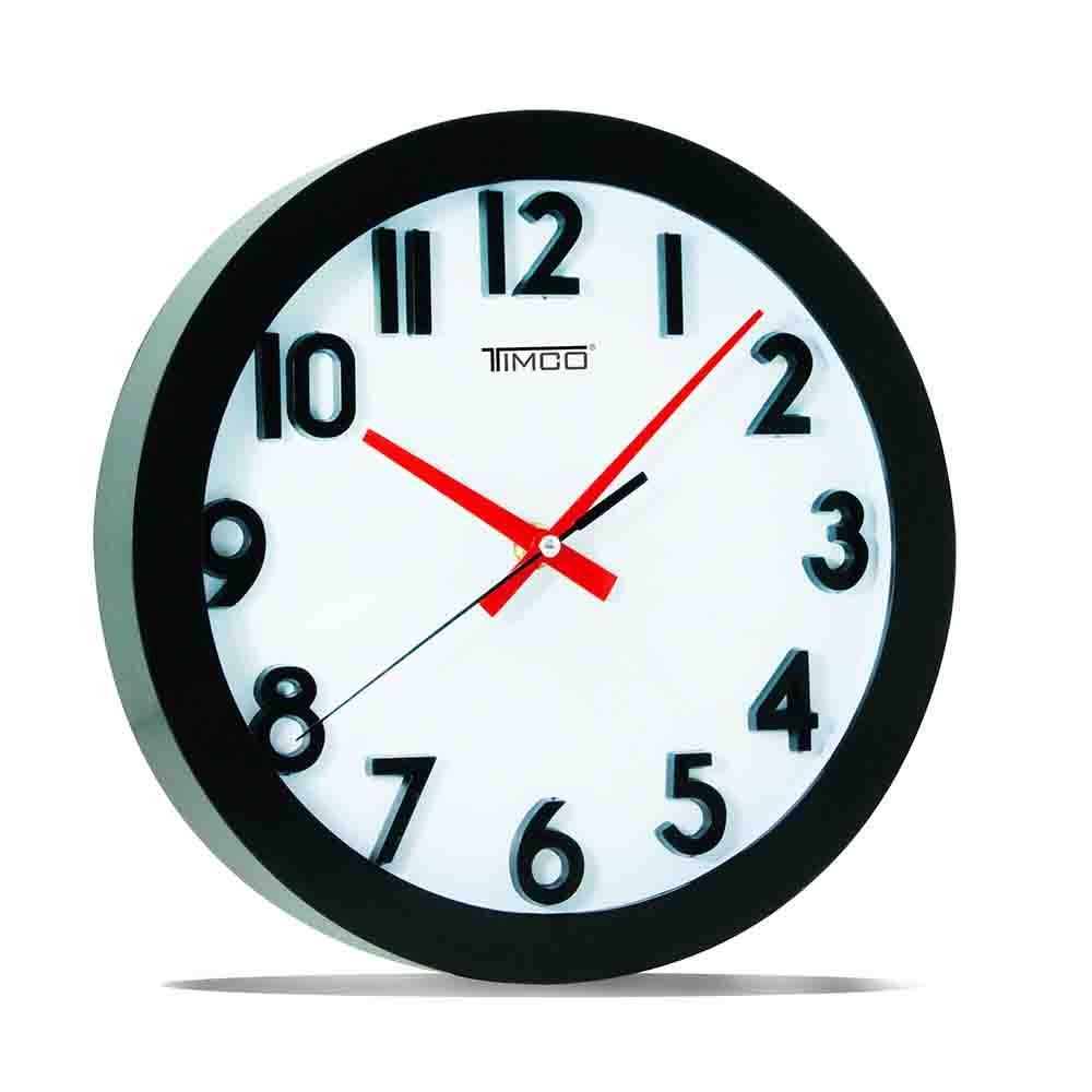 Reloj de Pared Color Negro Timco