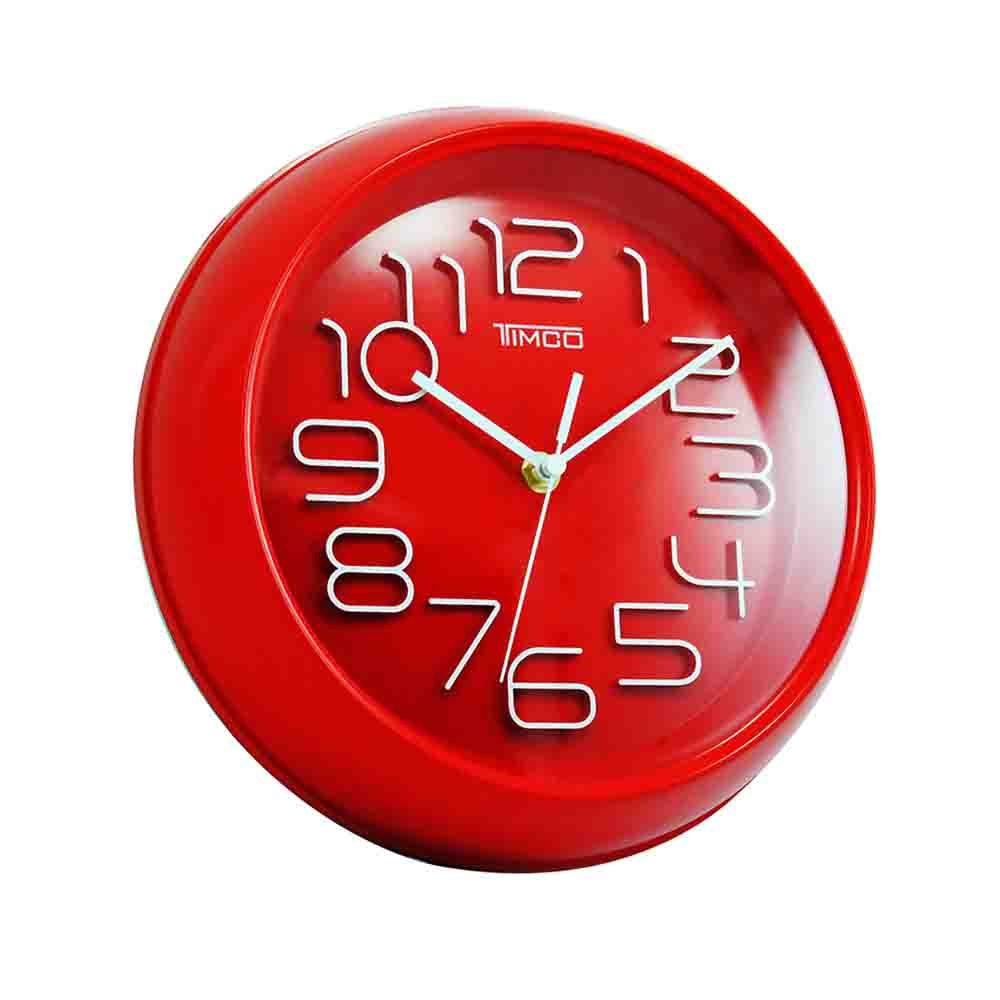 Reloj de Pared Color Rojo Timco