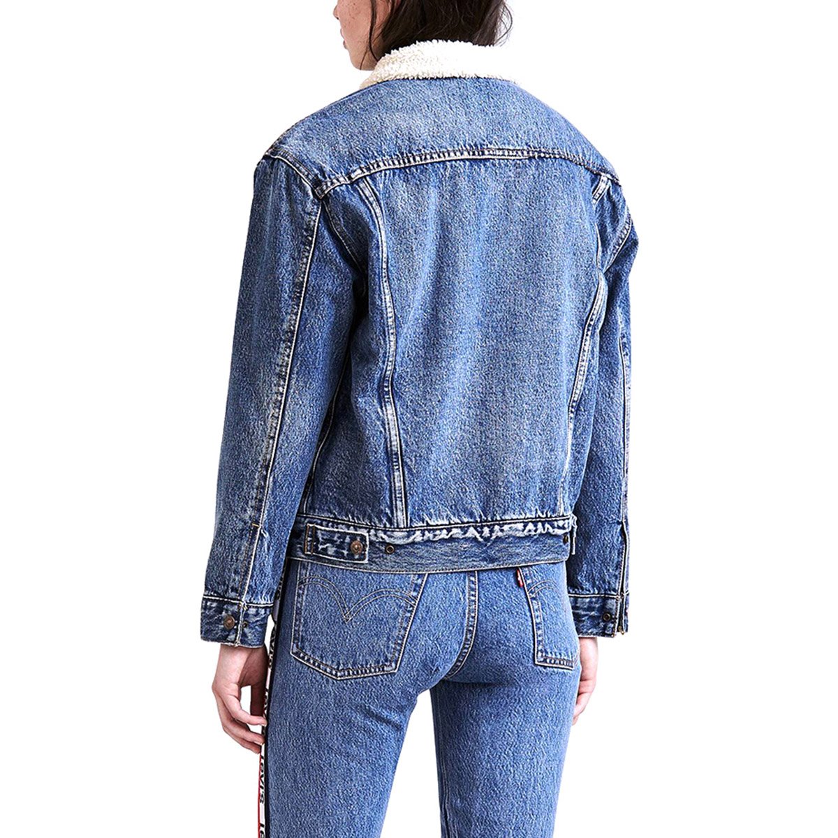 Chamarra Ex-Bf Sherpa Trucker Misses Levis