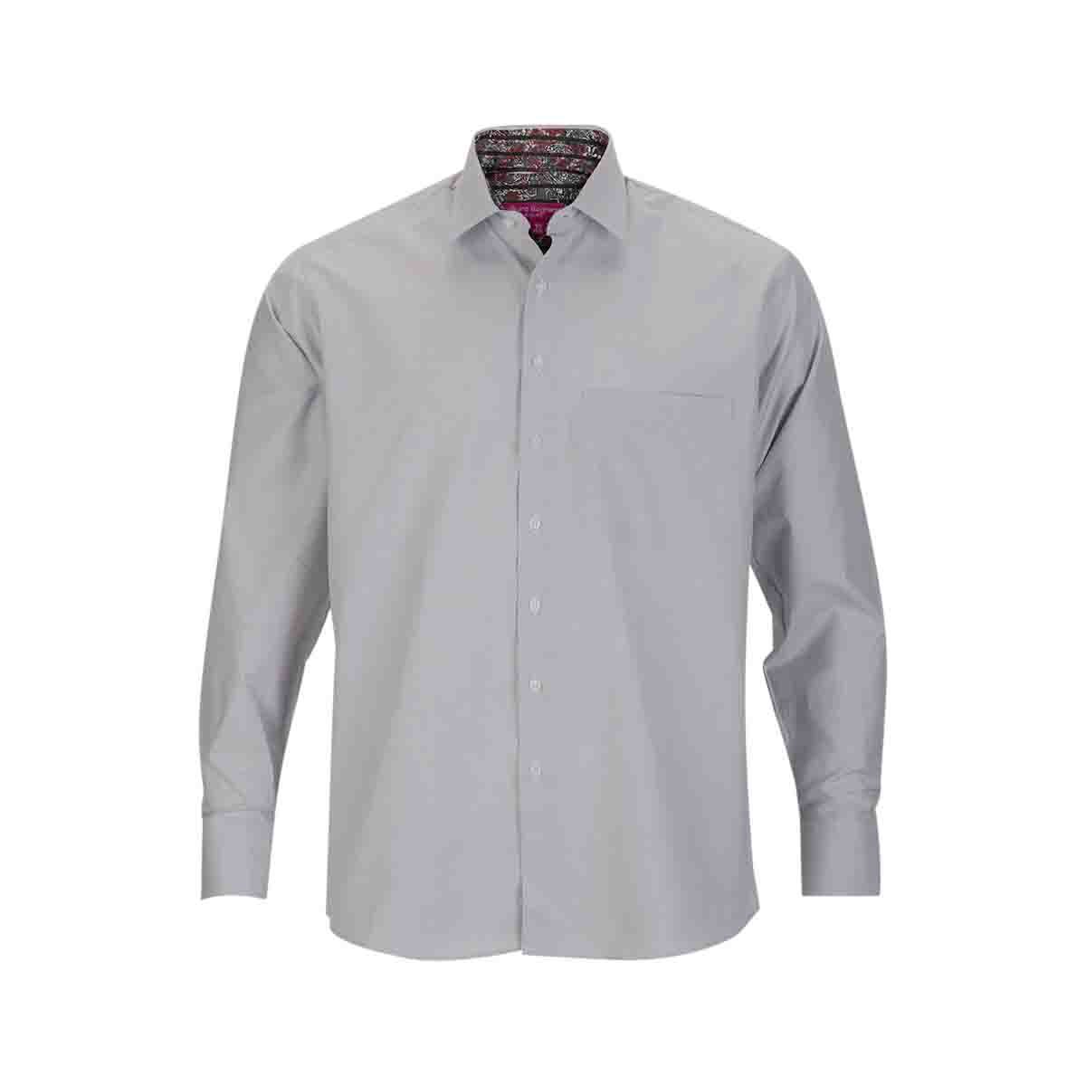 Camisa de Vestir Gris Bruno Magnani