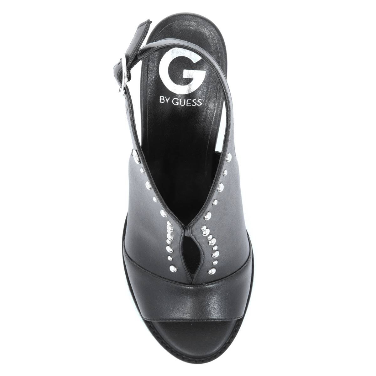 Shootie con Punta Abierta Color Negro G By Guess