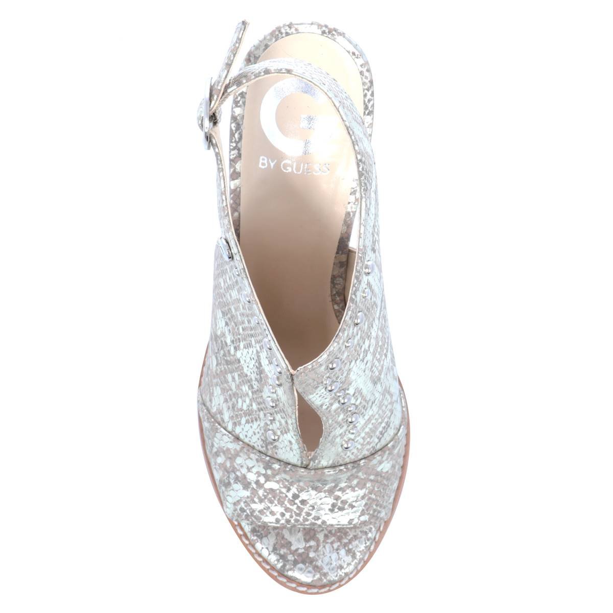 Shootie con Punta Abierta Color Café Medio G By Guess