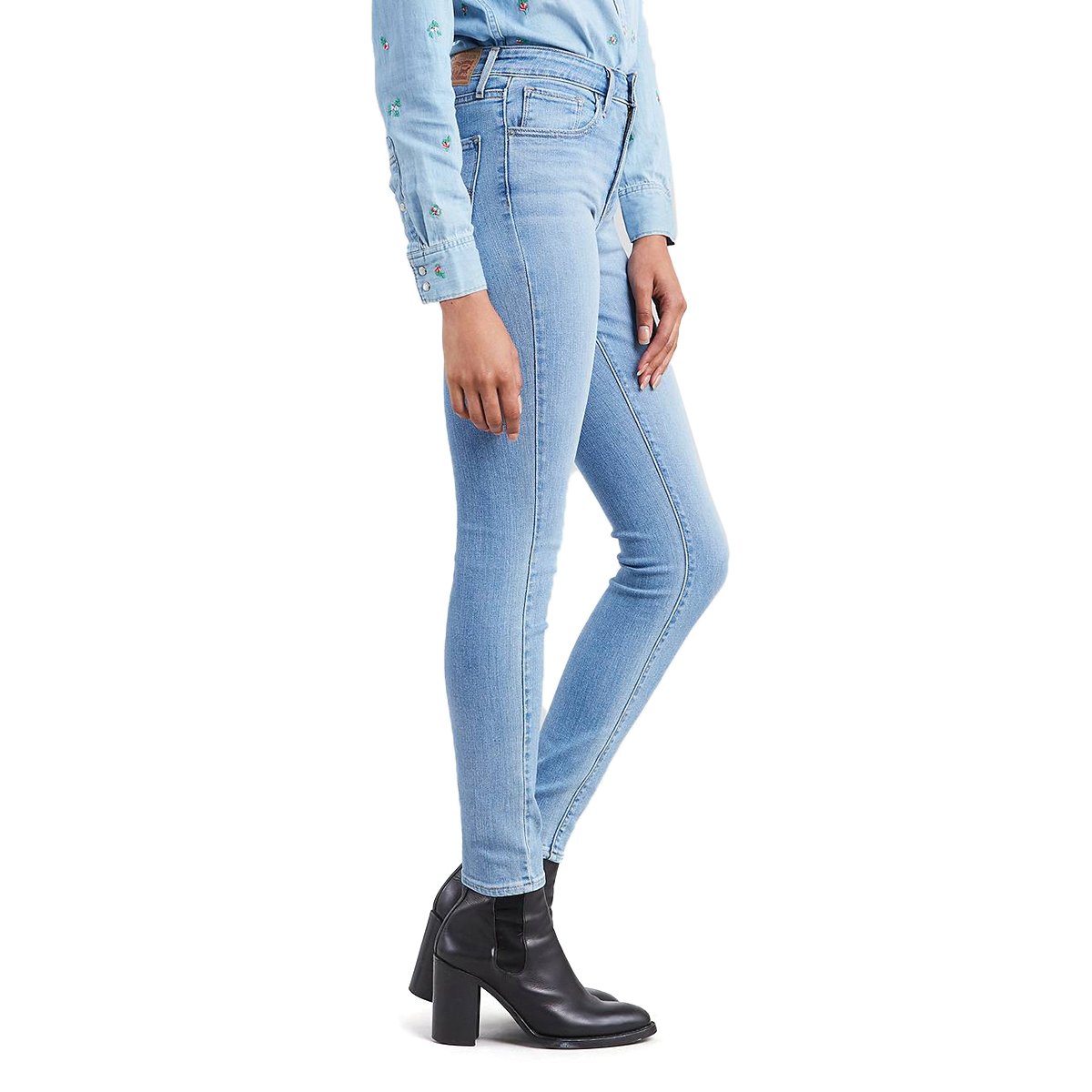 Jeans Skinny Cintura Alta Levis