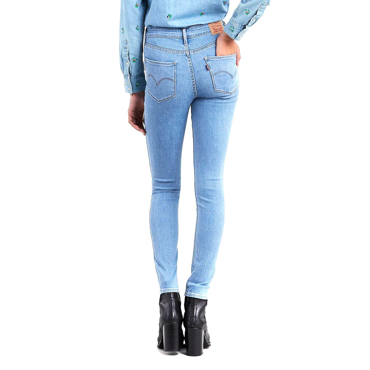 Jeans Skinny Cintura Alta Levis