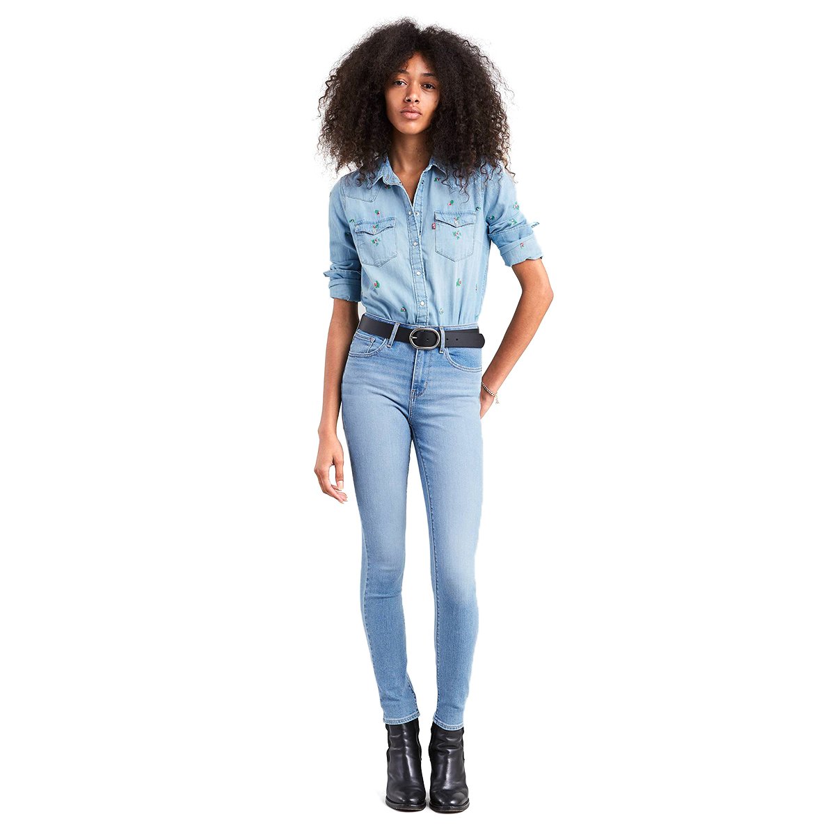 Jeans Skinny Cintura Alta Levis