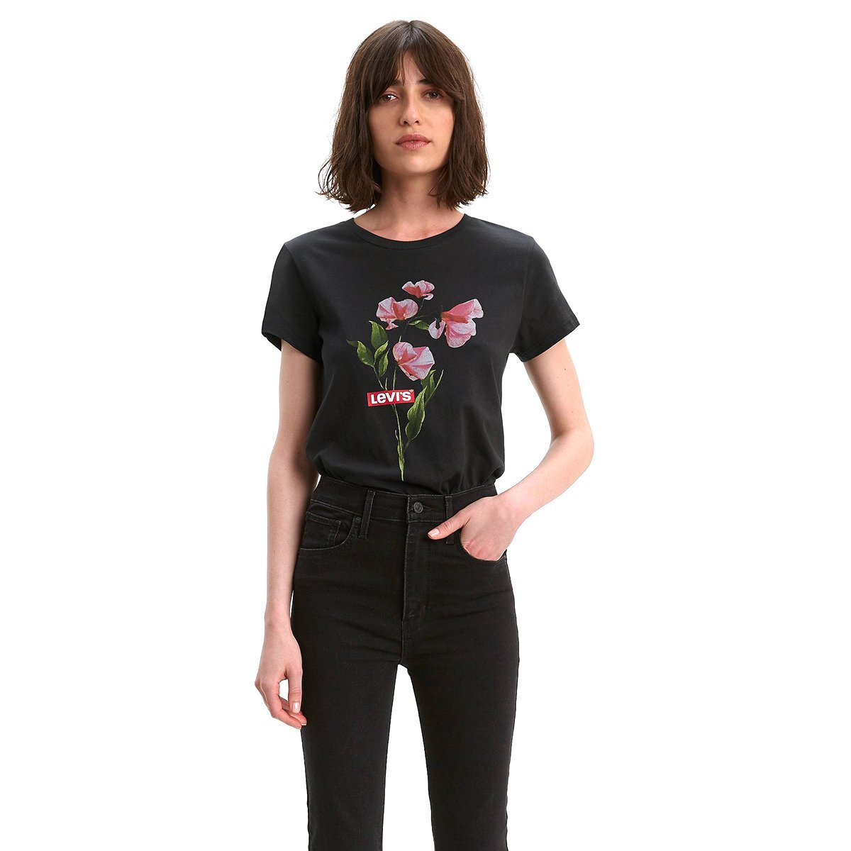 Playera Manga Corta Grafico al Frente Levis