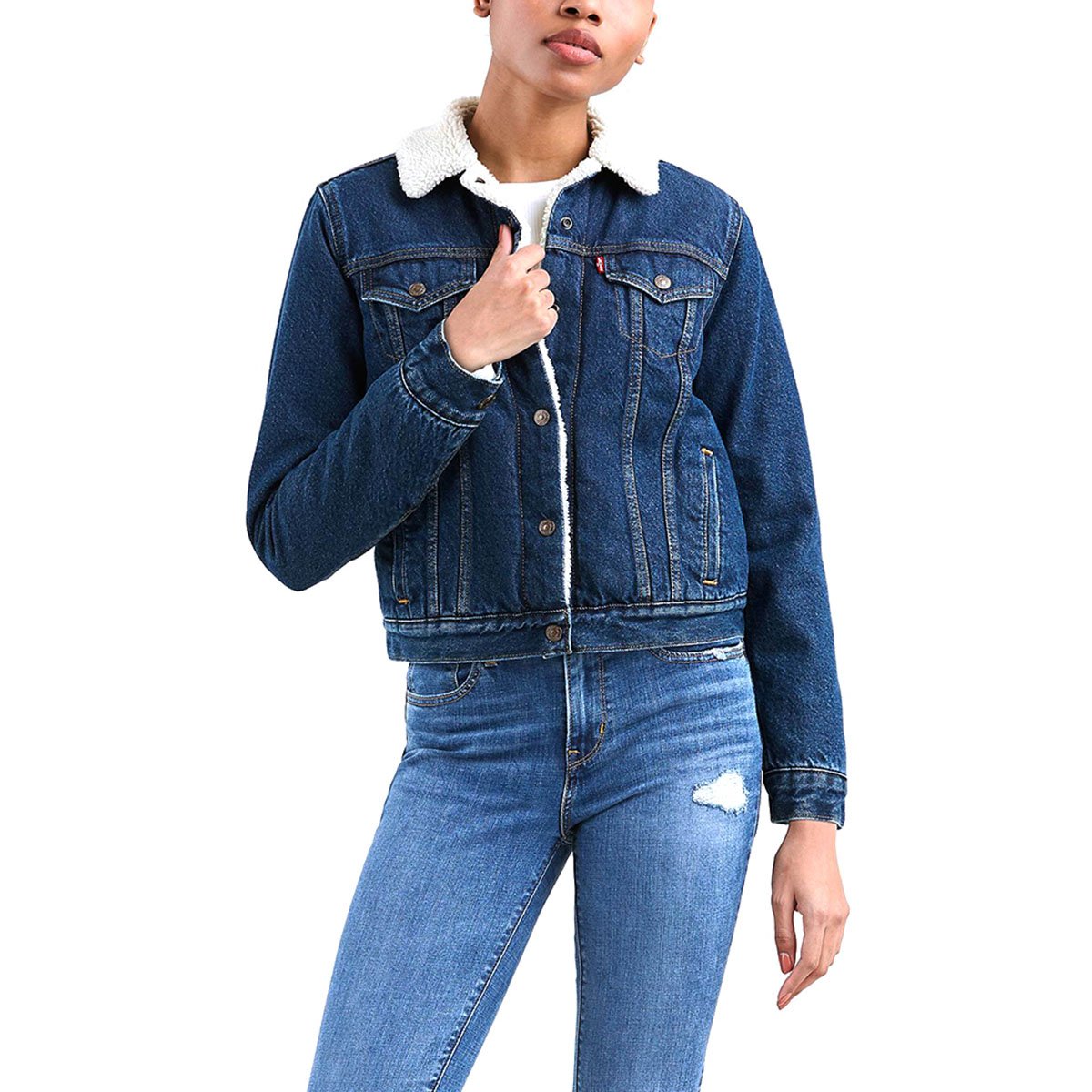 Chamarra de Mezclilla Sherpa Levis