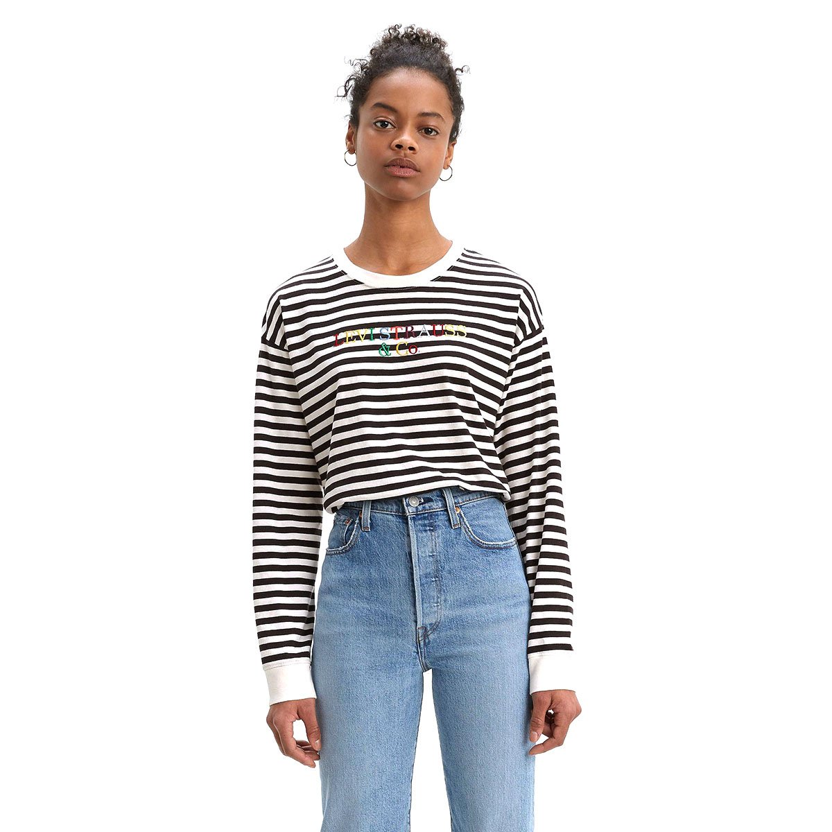 Playera de Manga Larga con Bordado Levis