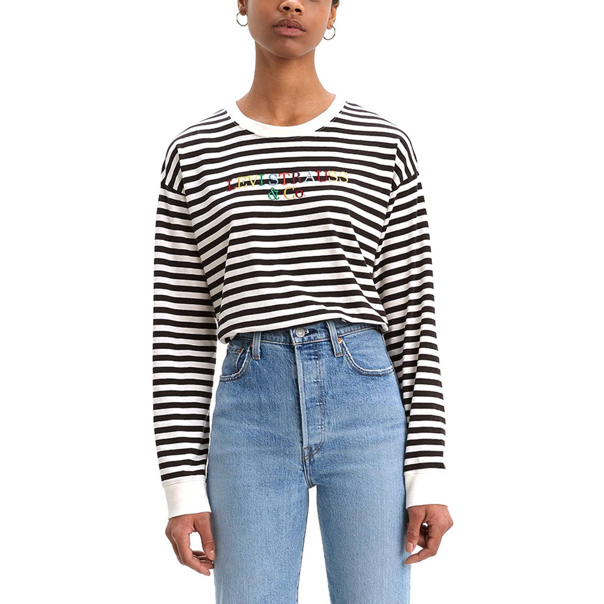 Playera de Manga Larga con Bordado Levis