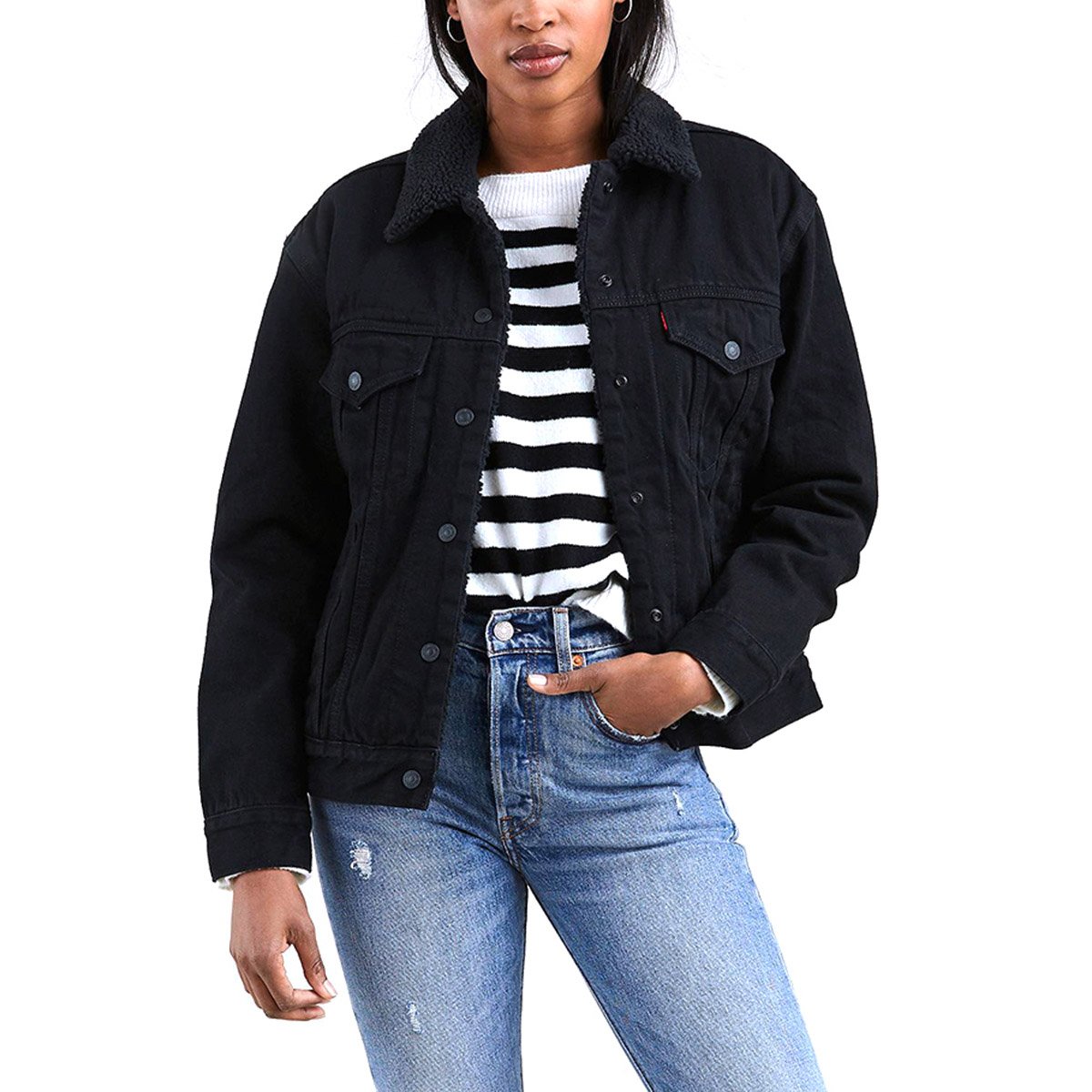 Chamarra de Mezclilla Sherpa Levis