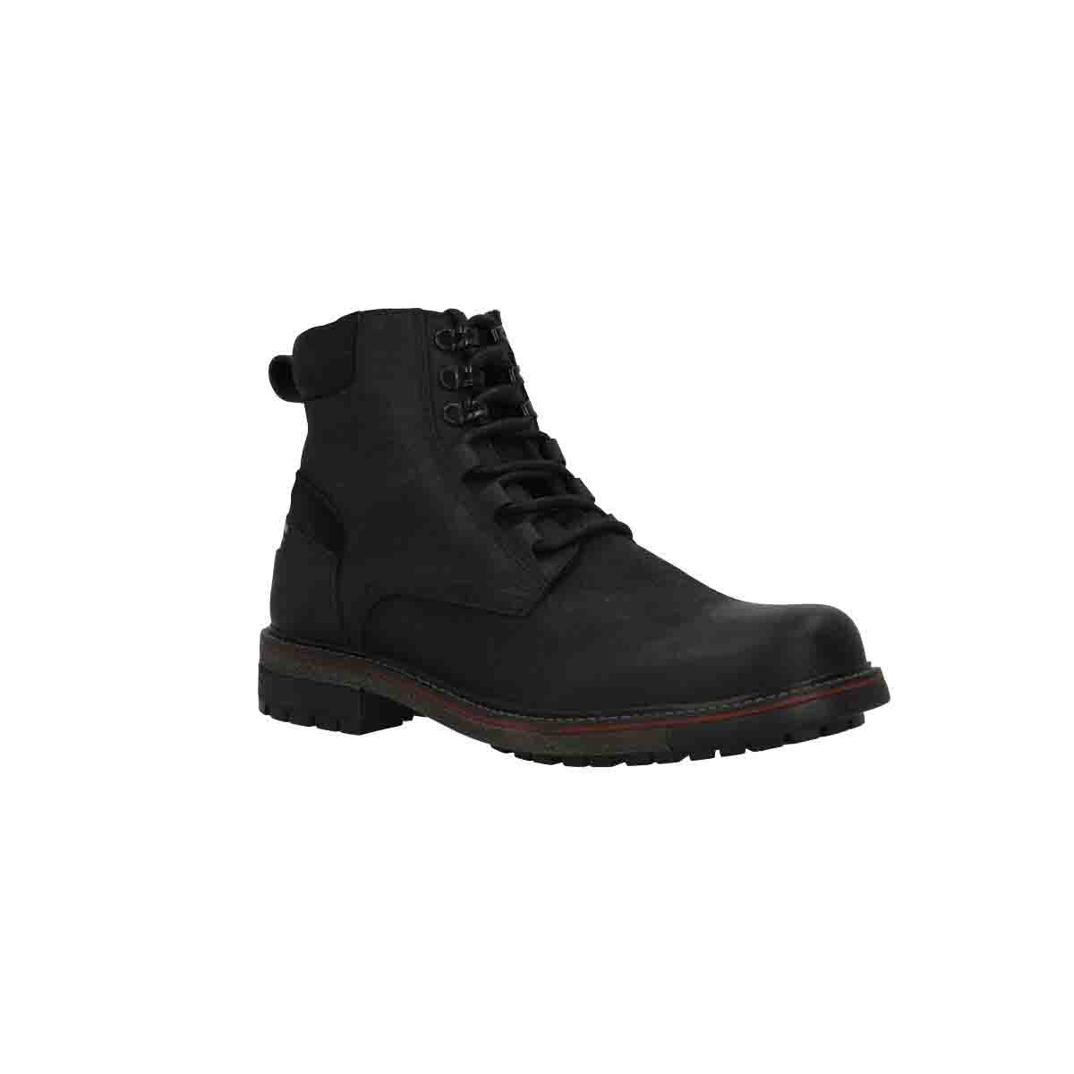 Bota Casual Piel Grabada Color Negro Levi's