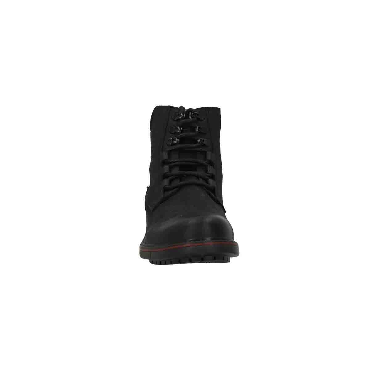 Bota Casual Piel Grabada Color Negro Levi's