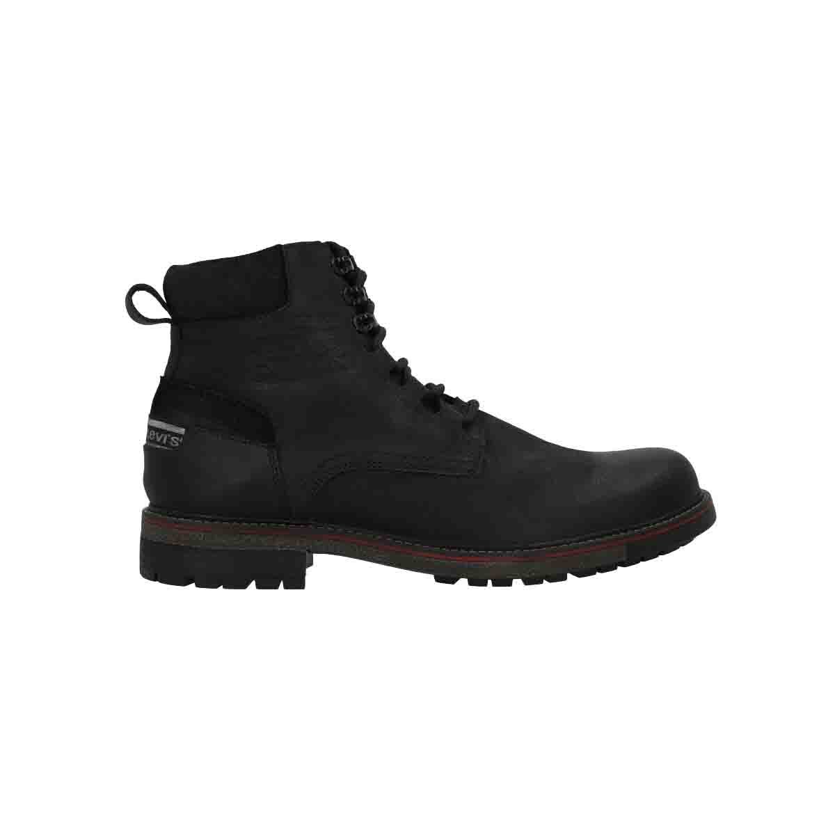 Bota Casual Piel Grabada Color Negro Levi's