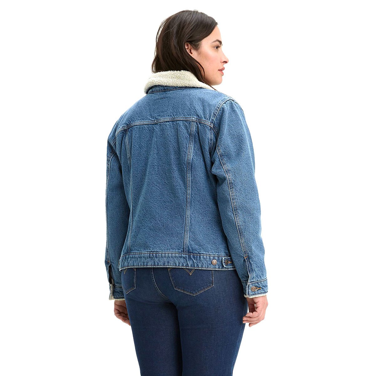 Chamarra de Mezclilla con Sherpa Levis