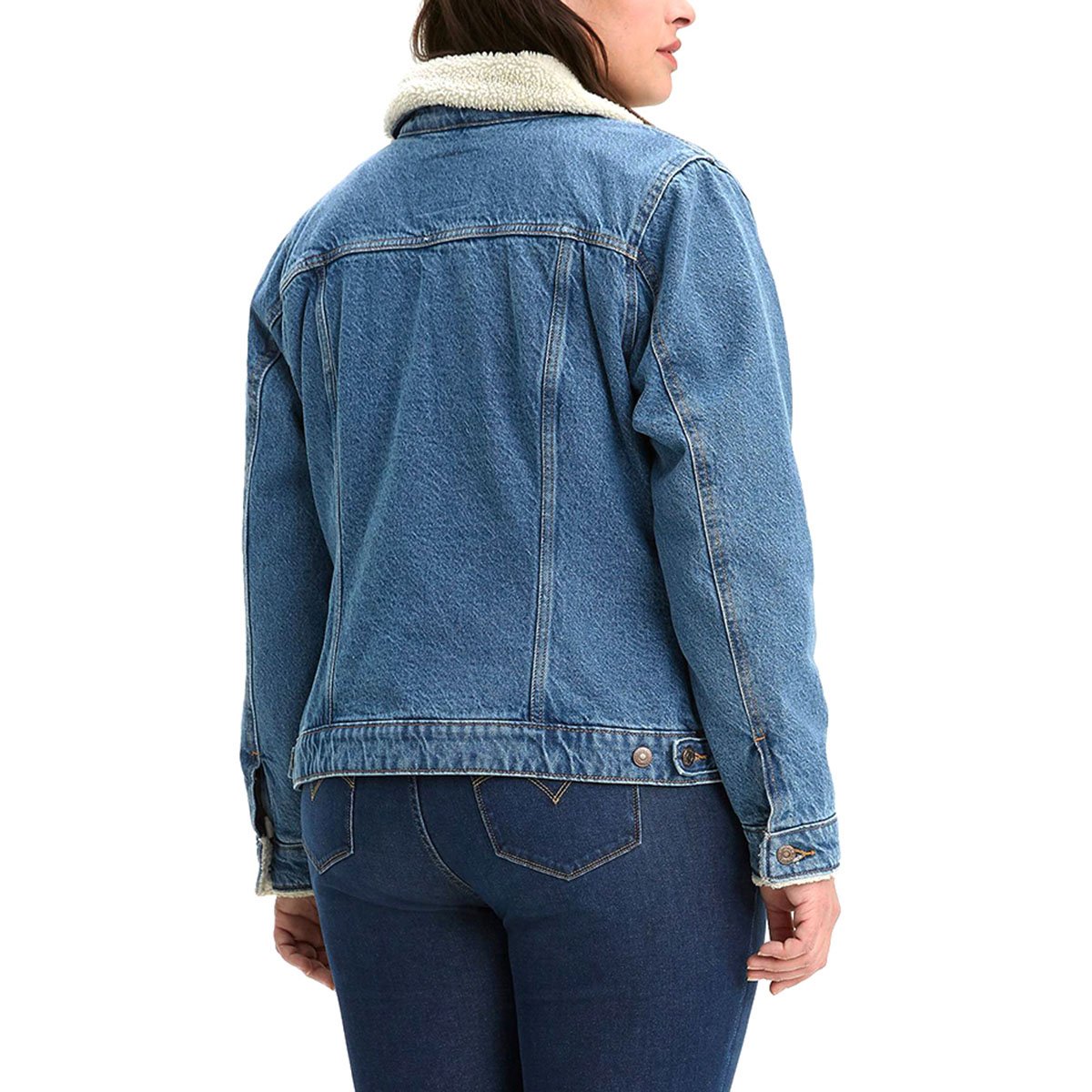 Chamarra de Mezclilla con Sherpa Levis