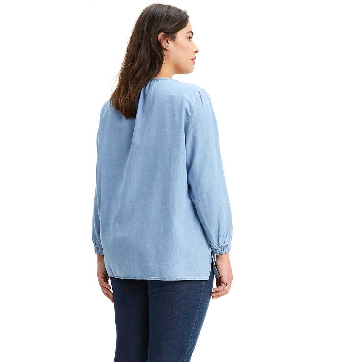 Blusa de Manga Larga Tipo Globo Levis