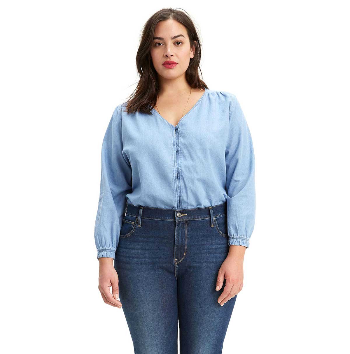 Blusa de Manga Larga Tipo Globo Levis