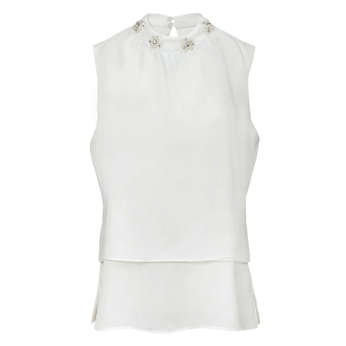 Blusa Perlas en Cuello Ann Miller