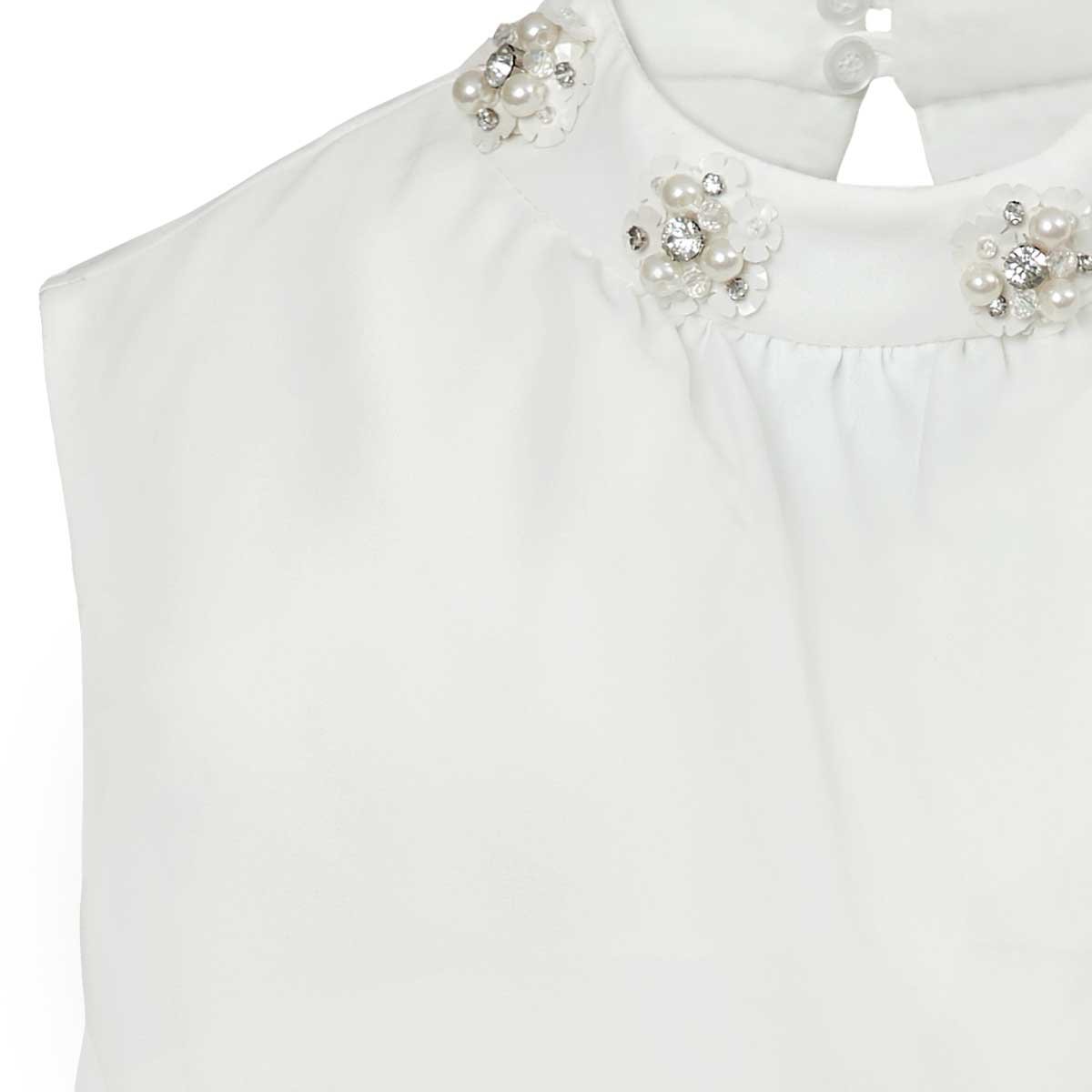 Blusa Perlas en Cuello Ann Miller