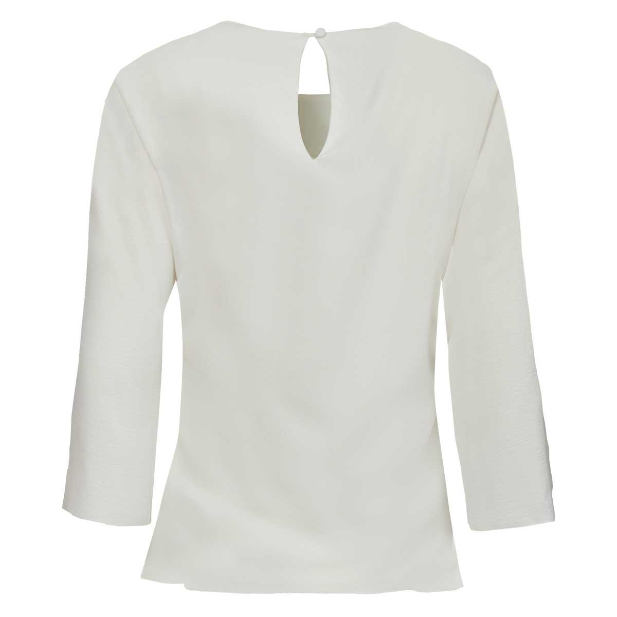 Blusa Blanca con Perlas Ann Miller