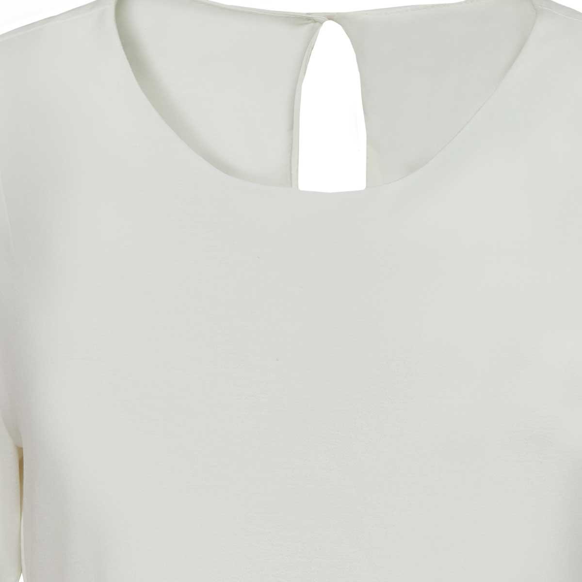 Blusa Blanca con Perlas Ann Miller