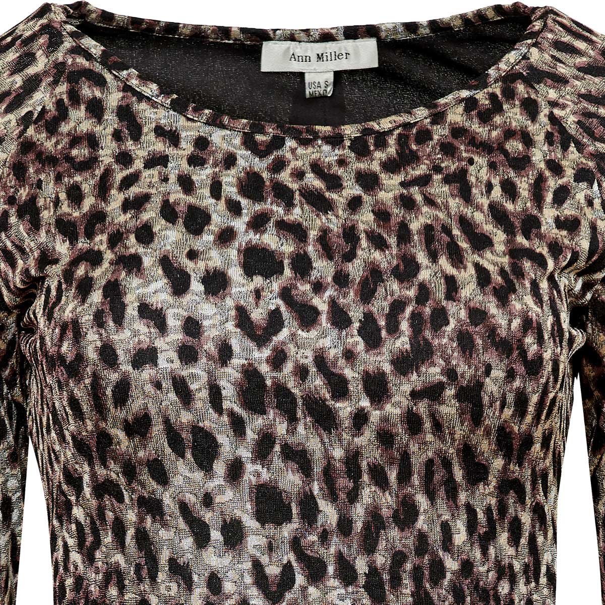 Vestido Animal Print Ann Miller