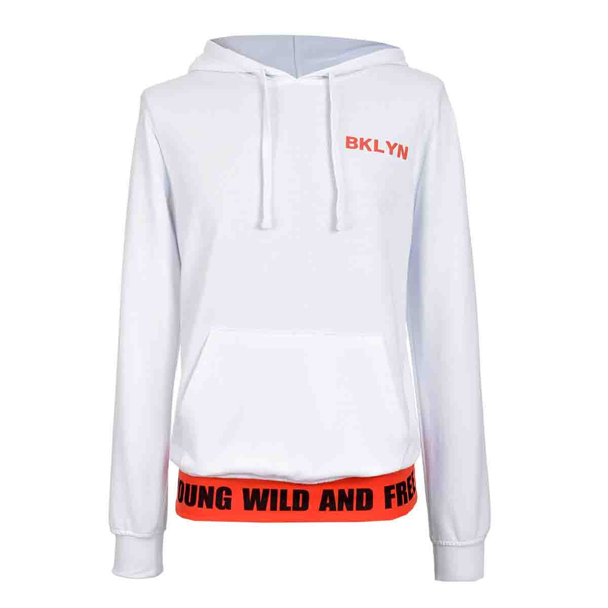 Sudadera Blanca Estampada Fukka