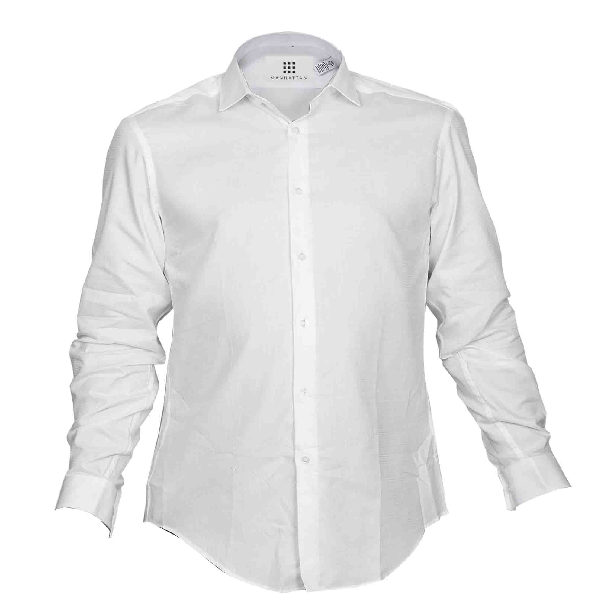 Camisa de Vestir Blanca Manhattan
