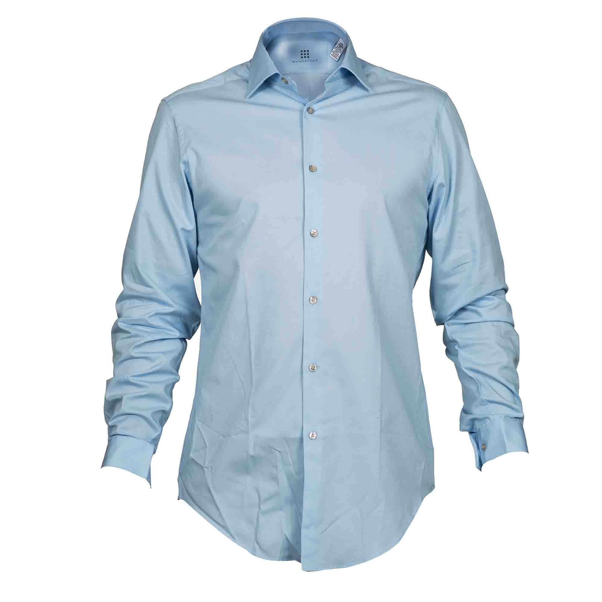 Camisa de Vestir Azul Manhattan