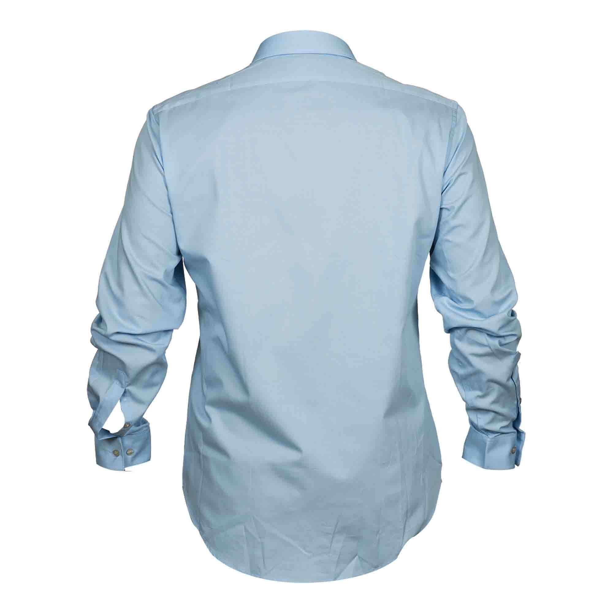 Camisa de Vestir Azul Manhattan para Caballero