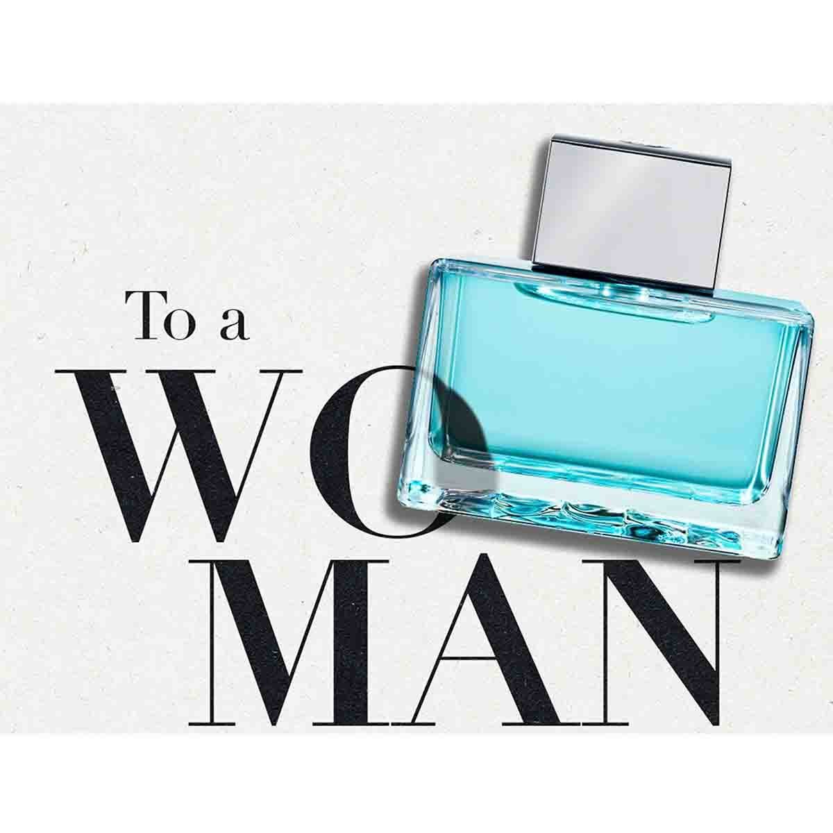 Estuche para Dama Antonio Banderas Blue Seduction Woman Edt 80 Ml  + Desodorante 150 Ml