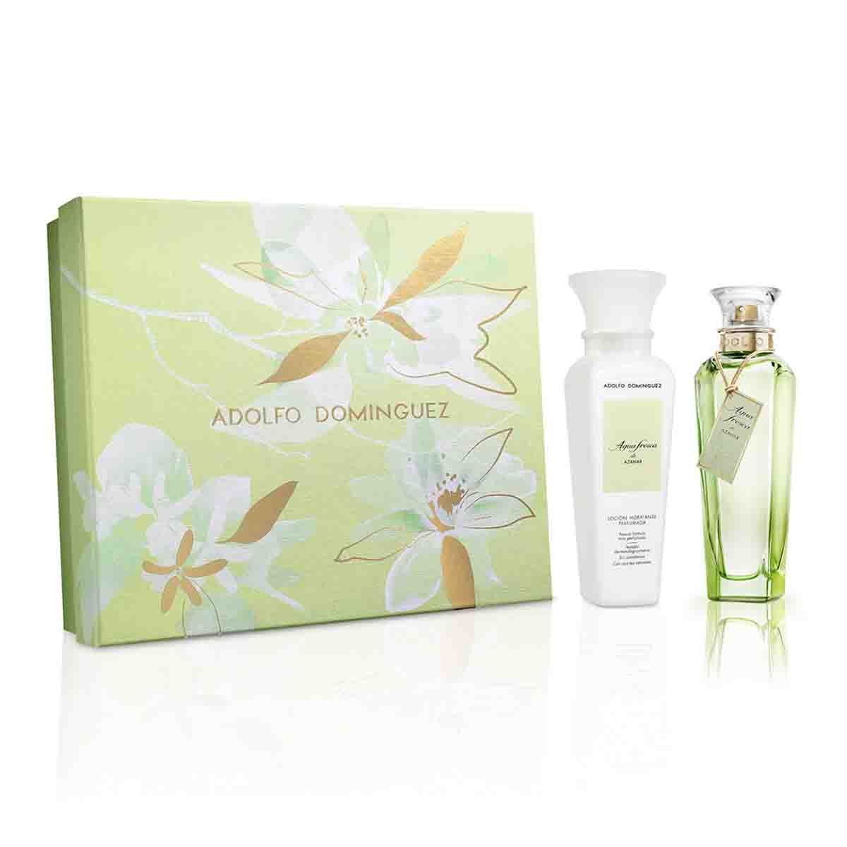 Estuche para Dama Adolfo Dominguez Agua Fresca de Azahar Edt 120 Ml + Body Lotion 200 Ml