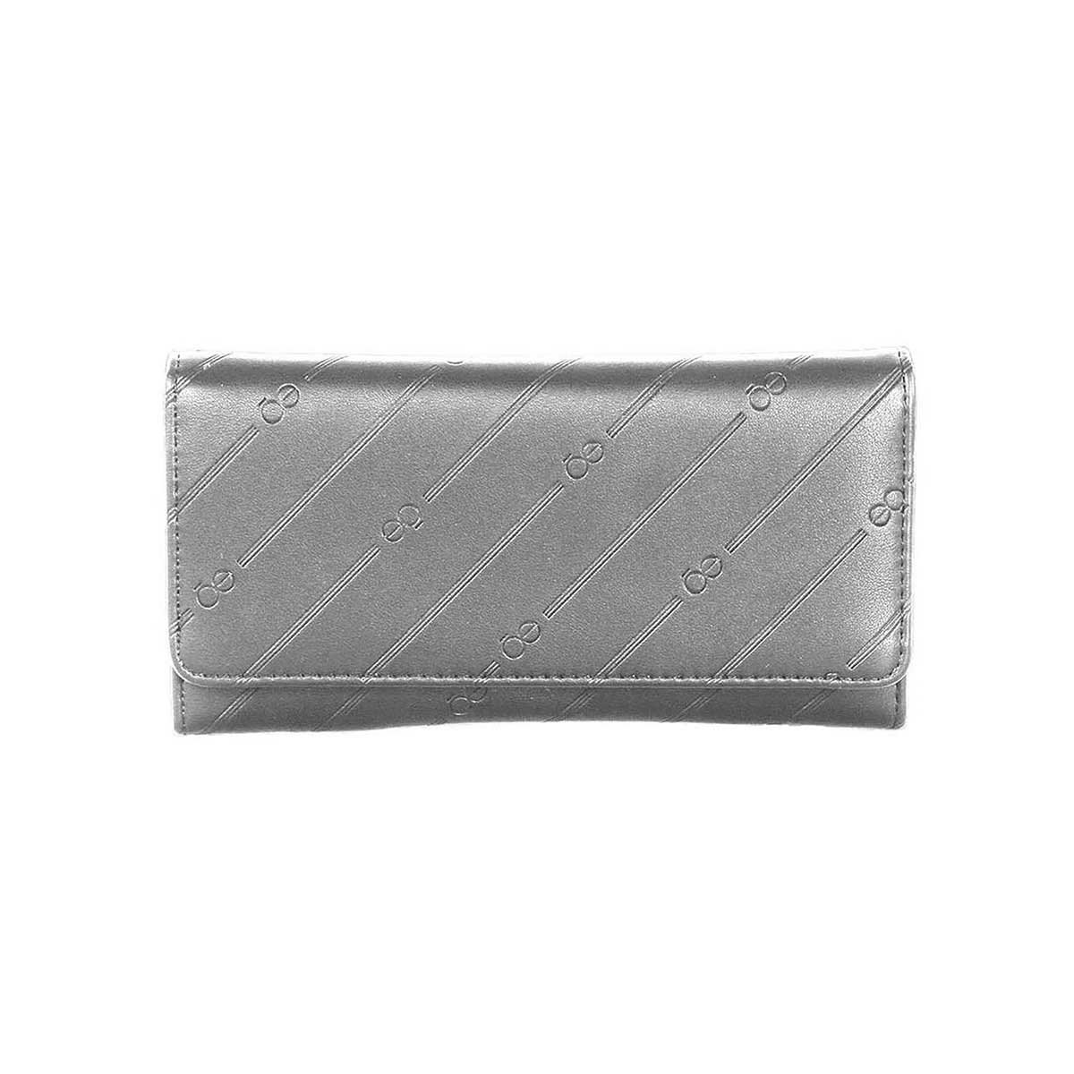 Billetera Flap Plata Cloe