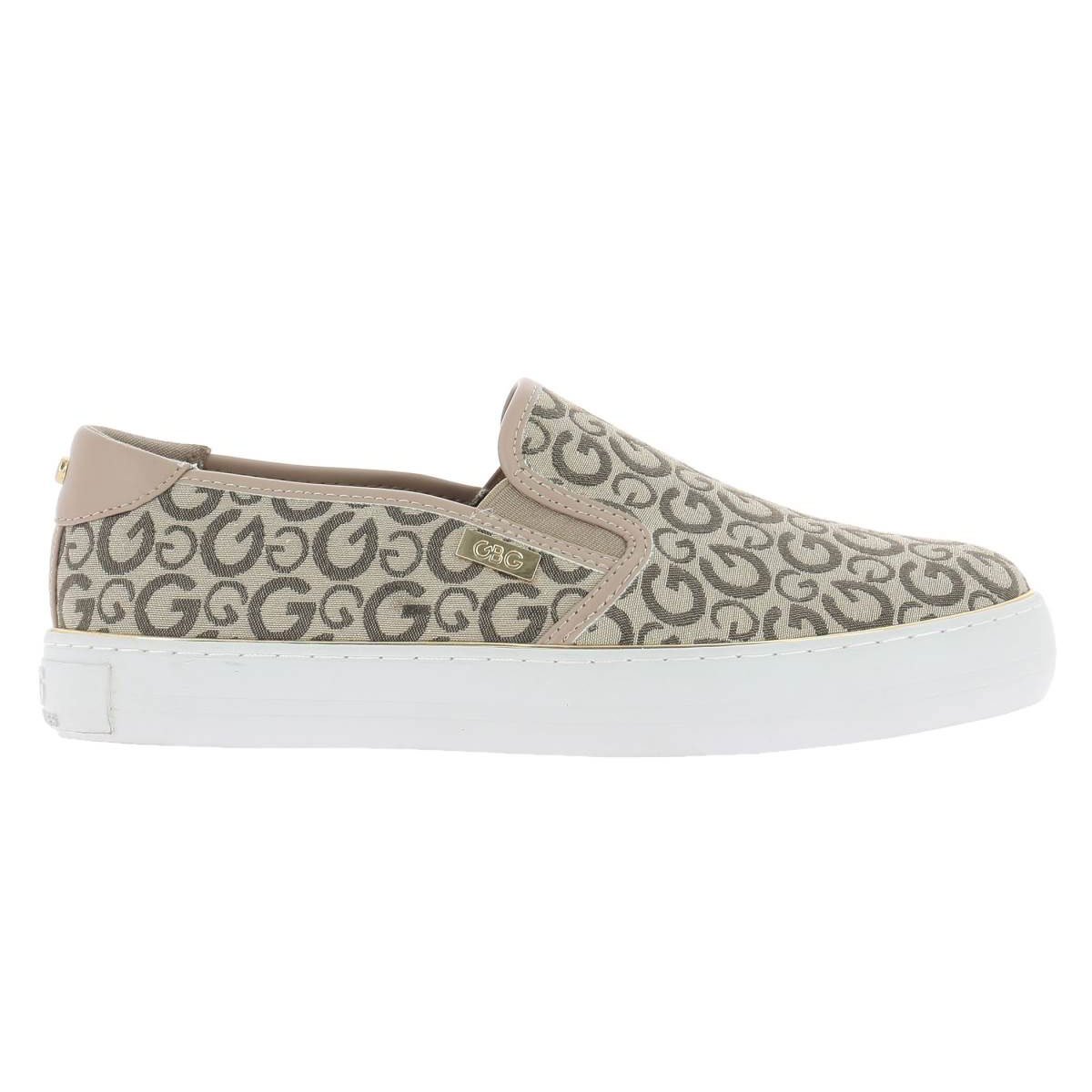 Tenis Casual Slip On Café Combinado G By Guess