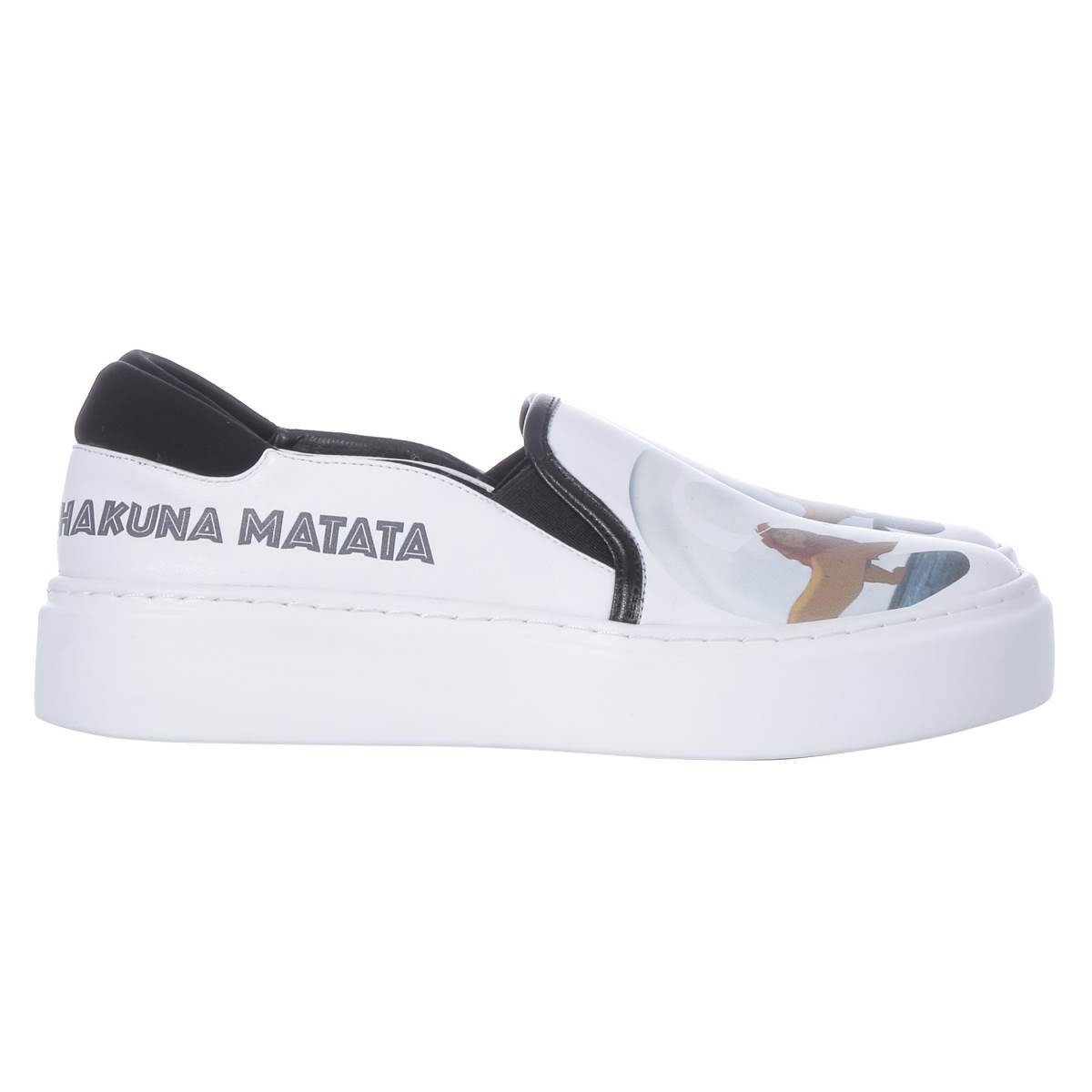 Tenis el Rey León Slip On Blanco Colección W Capsule