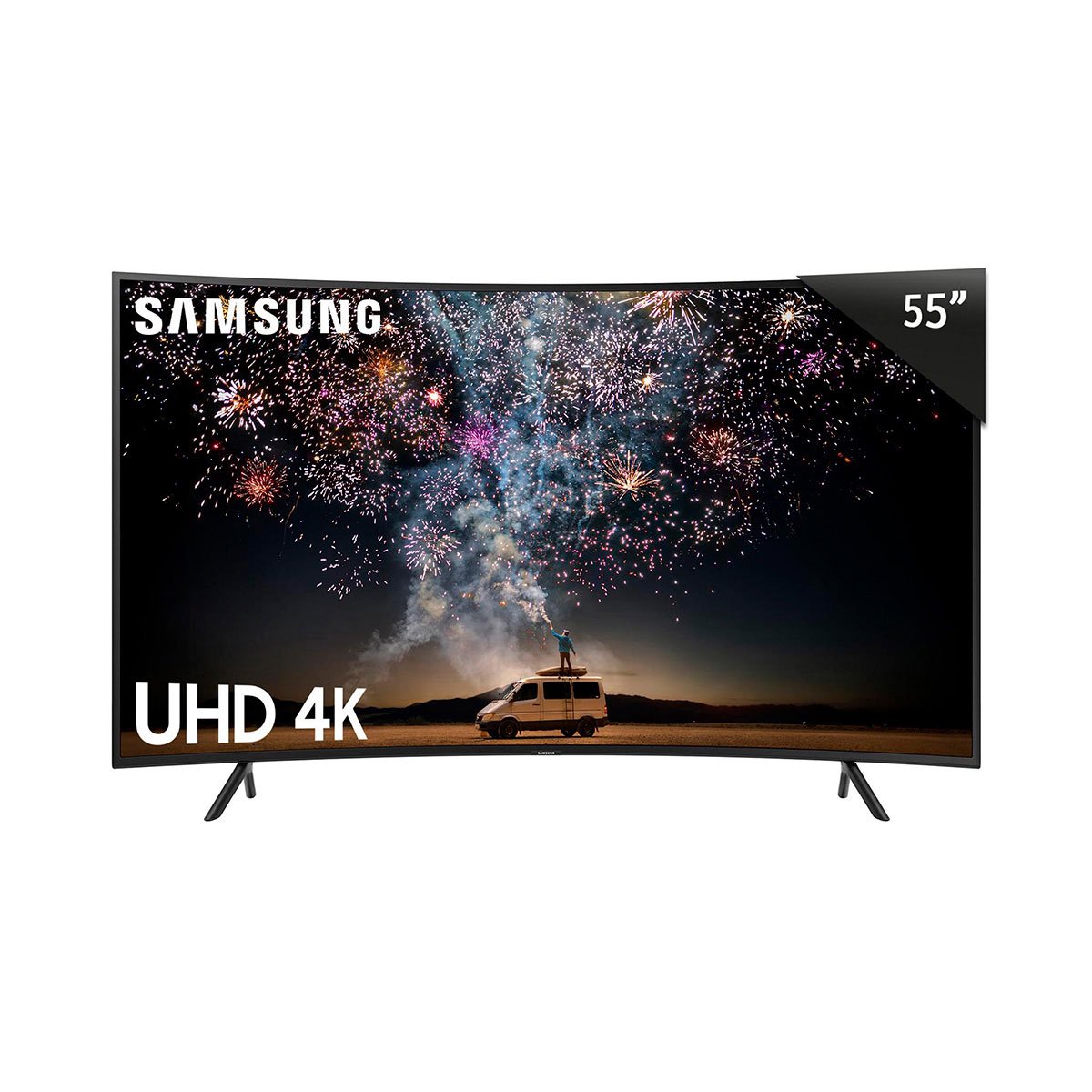 Pantalla Led 55" Samsung 4K Uhd Curva Un55Ru7300Fxzx