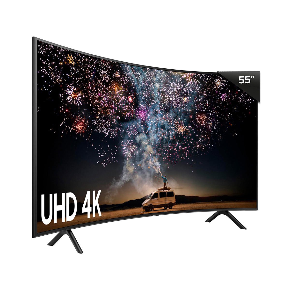 Pantalla Led 55" Samsung 4K Uhd Curva Un55Ru7300Fxzx