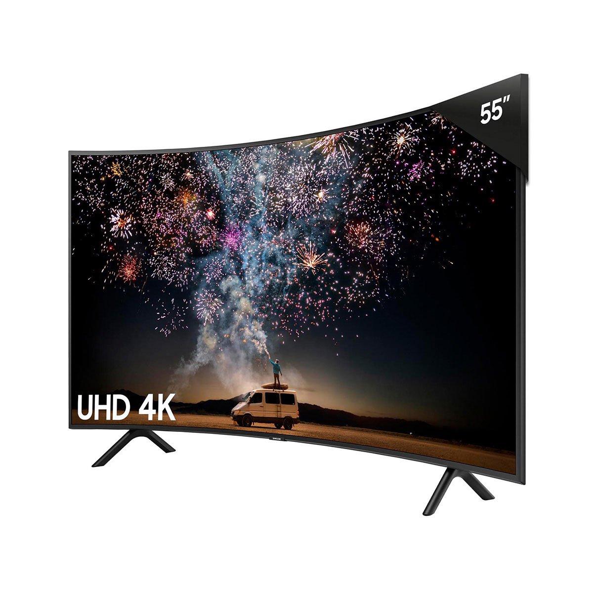 Pantalla Led 55" Samsung 4K Uhd Curva Un55Ru7300Fxzx