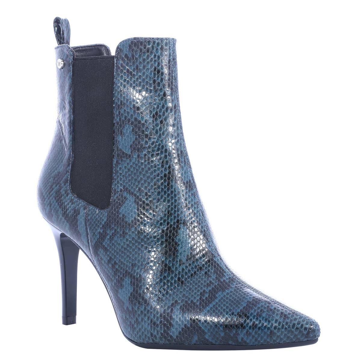 Botines Stiletto Color Azul Westies